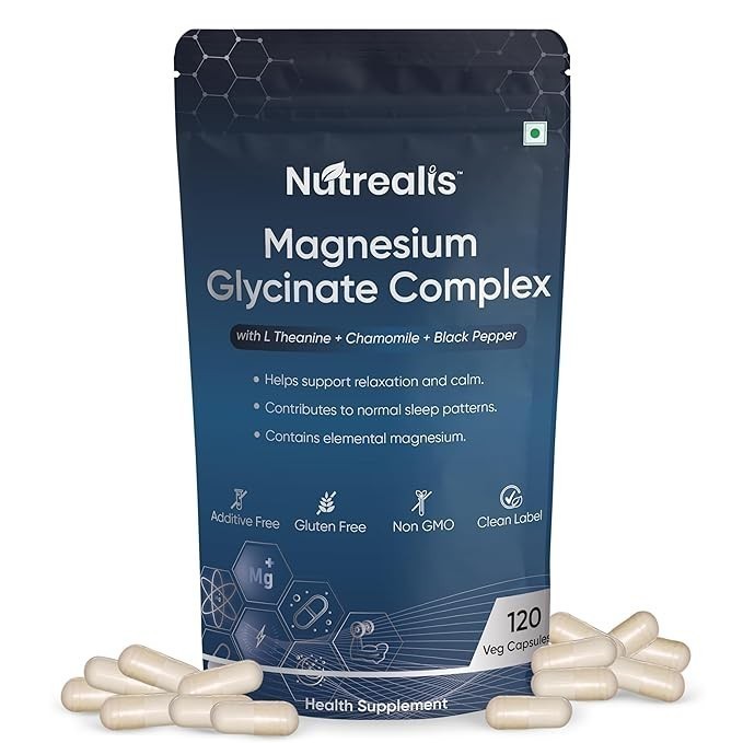 Magnesium Glycinate 1500mg | Magnesium Supplement with L-Theanine 120 Veg Caps