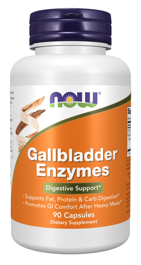 Now Foods Gallbladder Enzymes 90 Caps Ox Bile Protease Chloric Acid Amylase 9/28