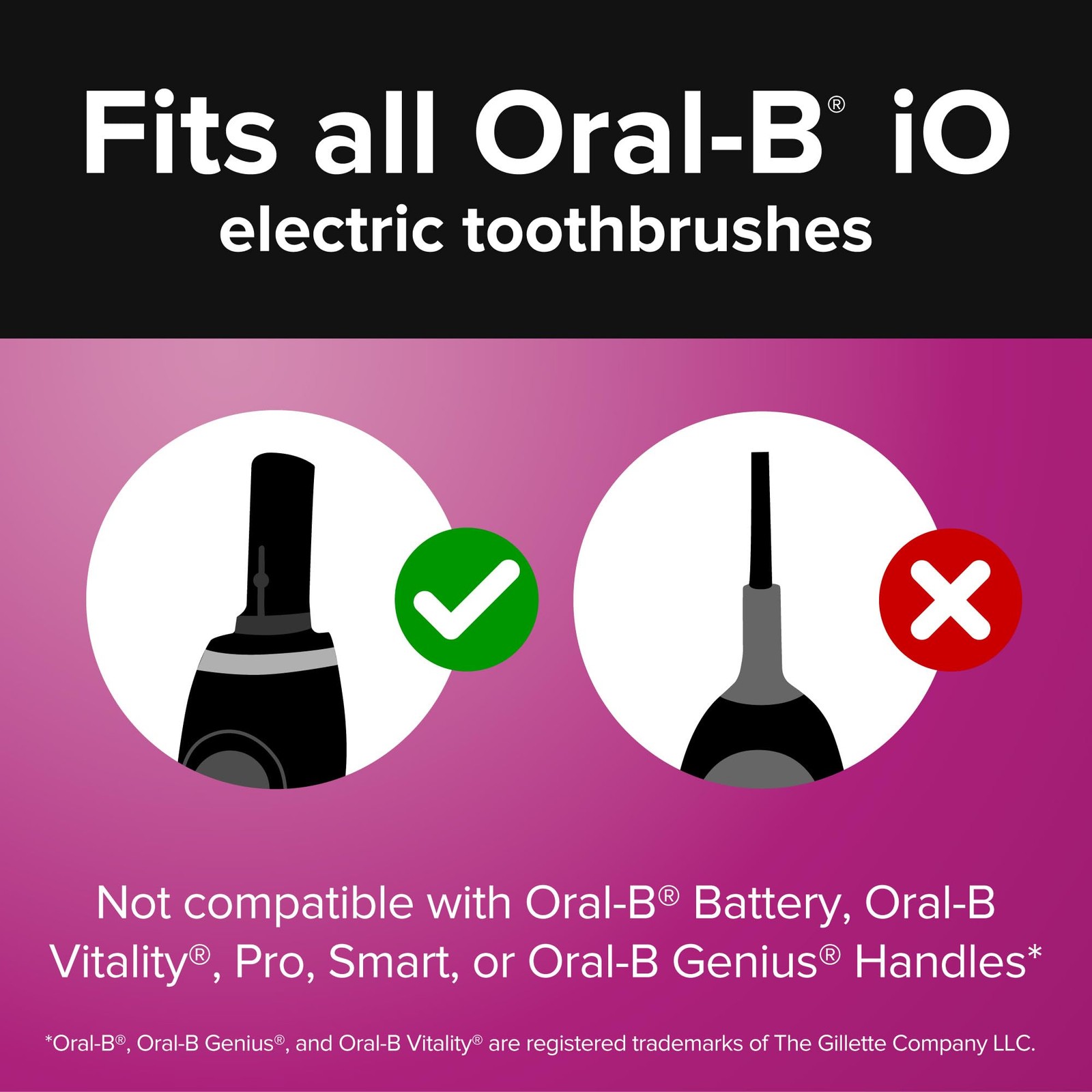 Sensitive Replacement Toothbrush Heads, White, 2 Ct, Fits All Oral-B iO Elect…