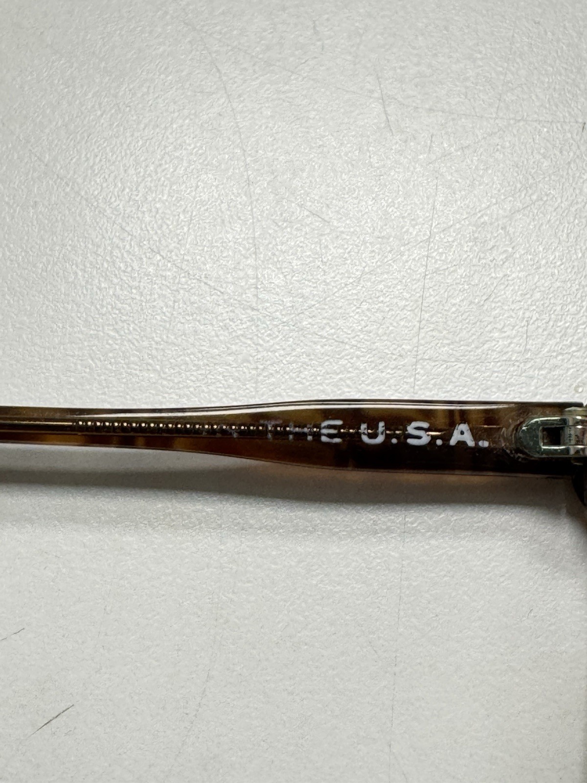 Pathway Eyeglasses Frame Tiger Brown Plastic Square Full Rim 135 Made In USA