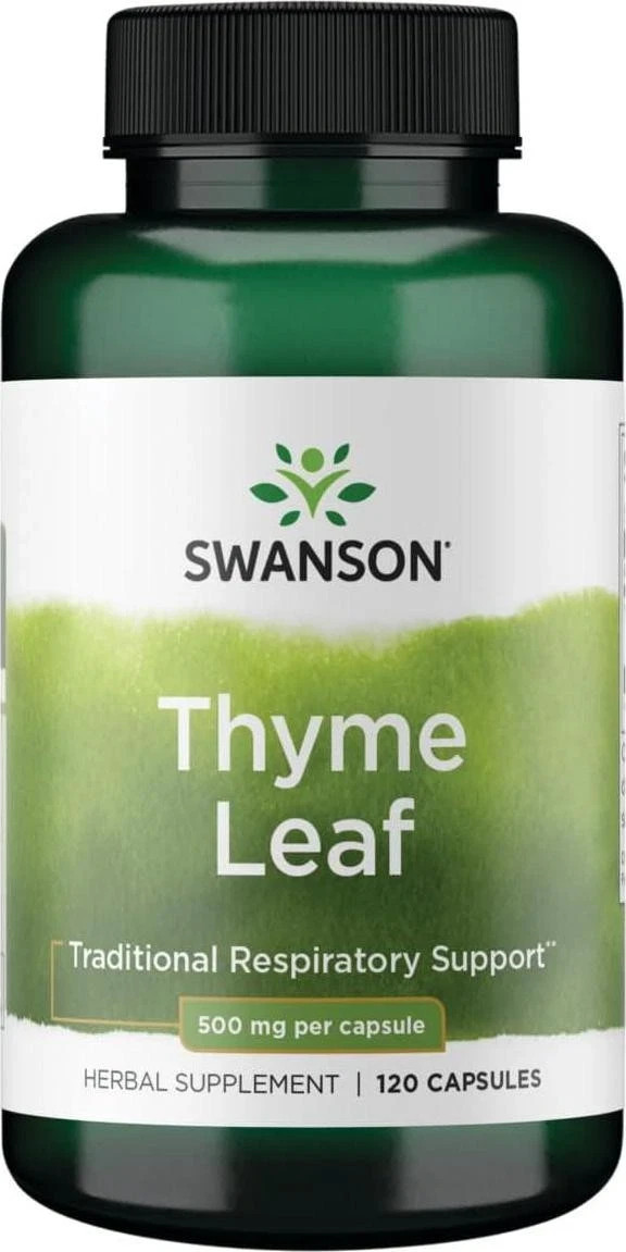 Swanson Thyme Leaf – Herbal Supplement Supporting Respiratory System Health – –