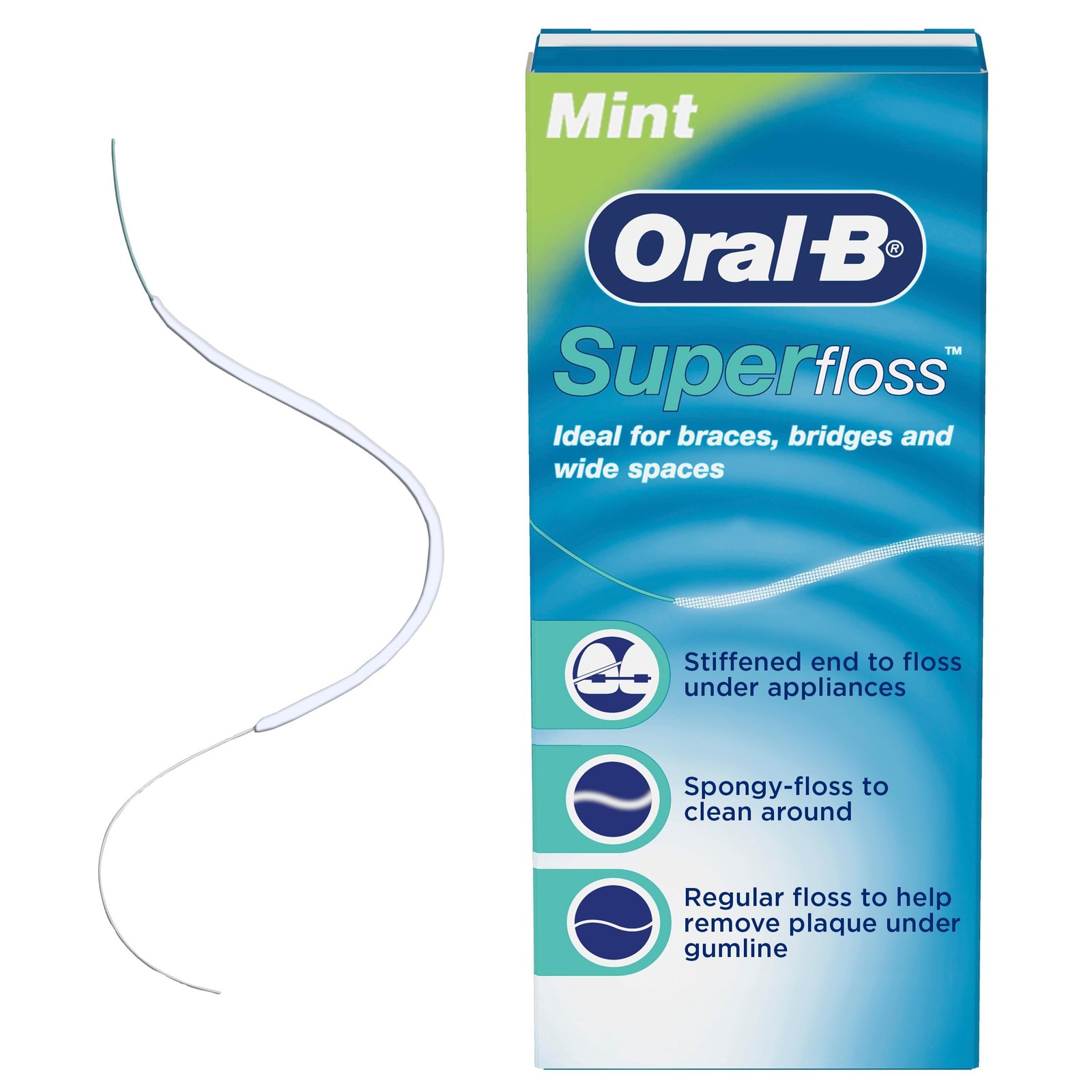 Oral-B Super Floss Pre-Cut Strands, Dental for 50 Count (Pack of 1)