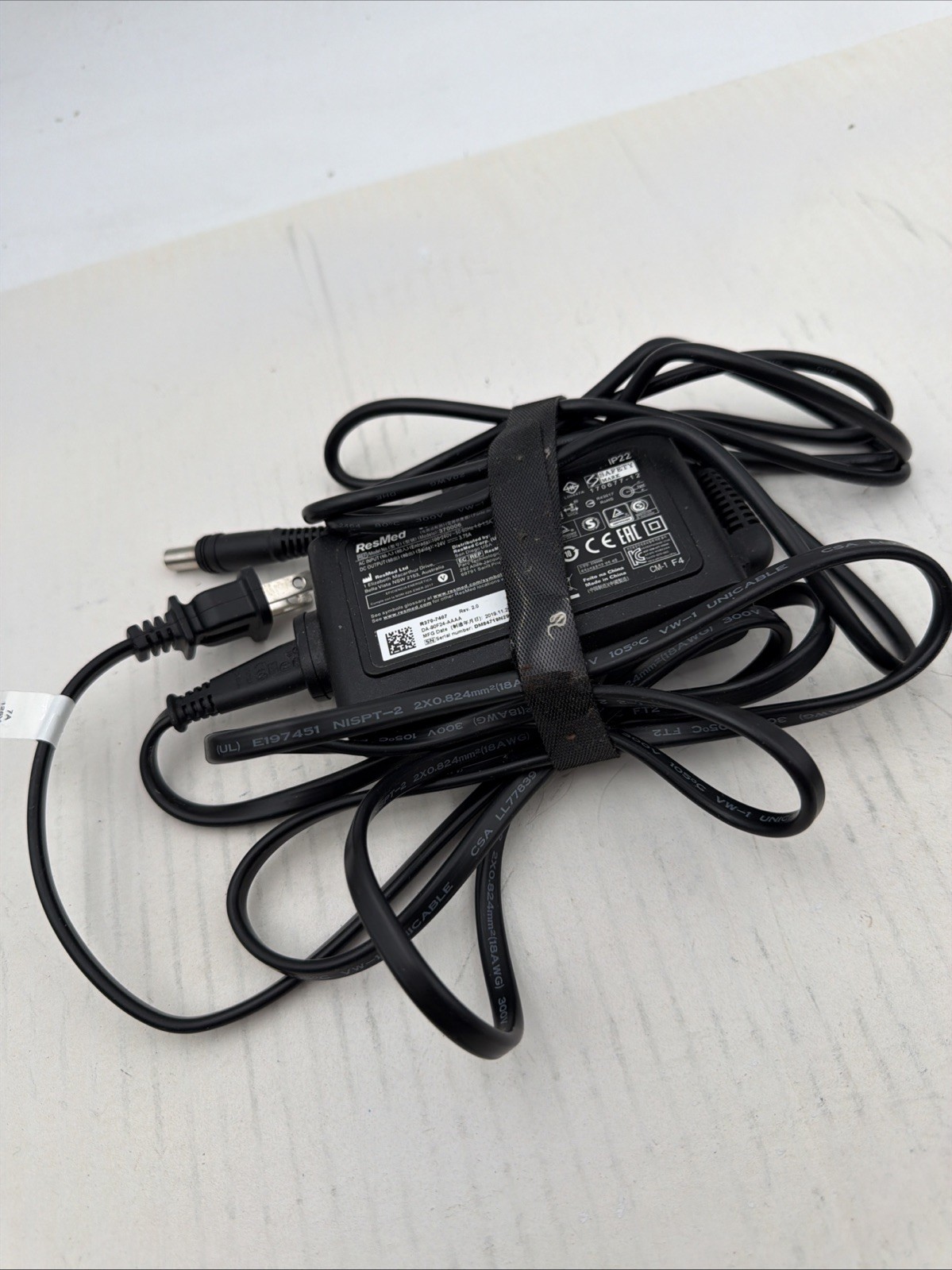 For ResMed AirSense 10 90W AC Adapter Power Supply IP22 370001 Genuine D2B