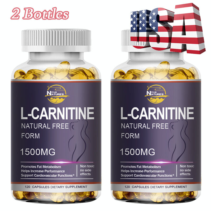 Acetyl L-Carnitine Capsules 1500mg High Potency Brain Energy Support 240 Pills