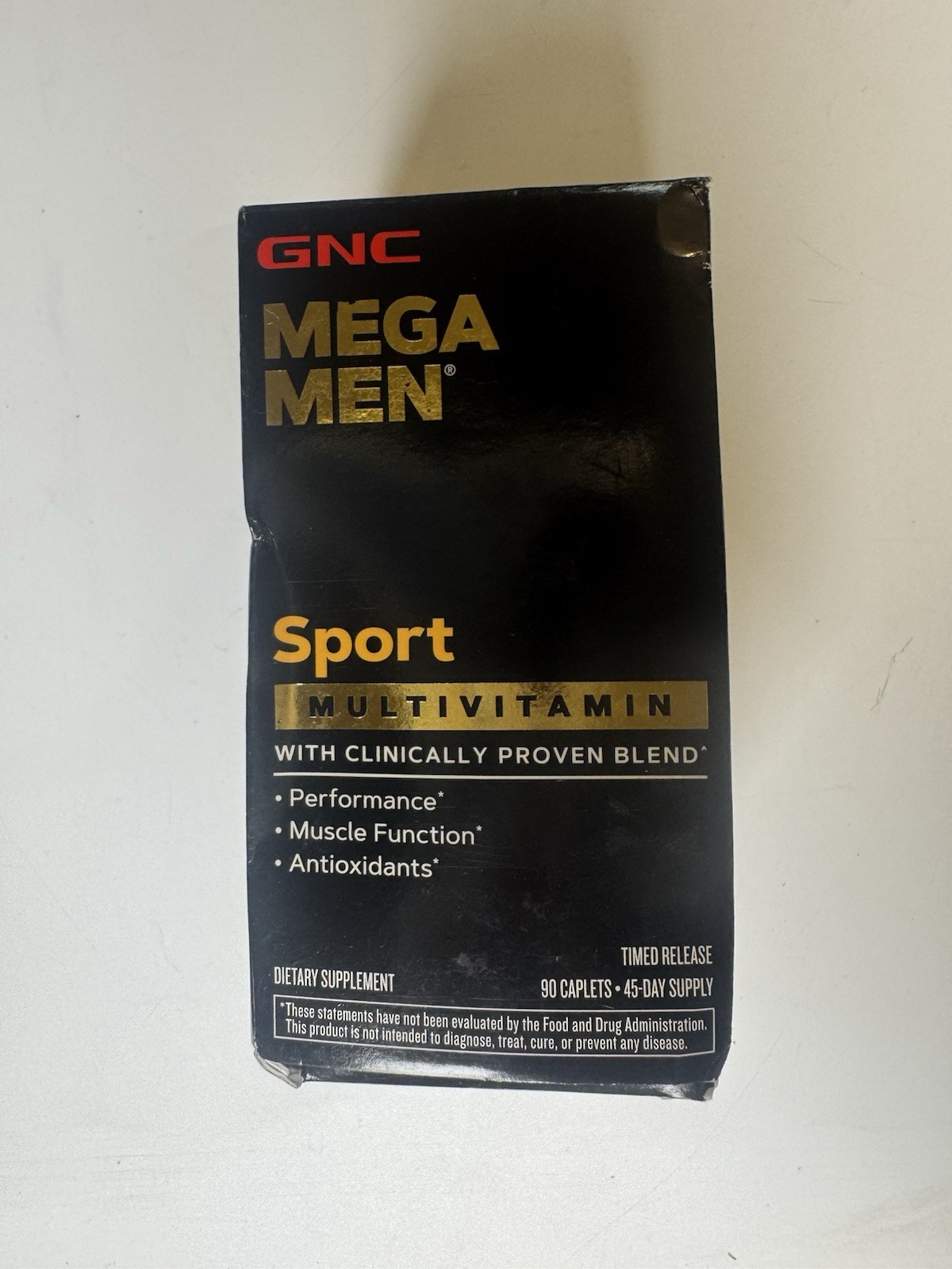 GNC Mega Men Sport Multivitamin Tablets, 90-Pack, Exp 10/26