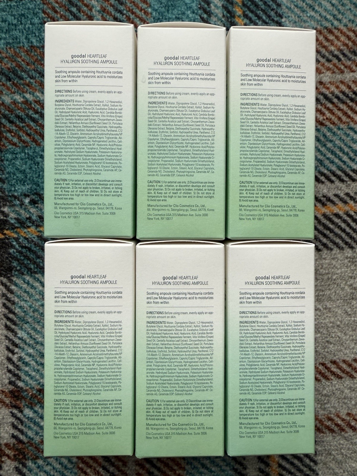 GOODAL Heartleaf Hyaluron Soothing Ampoule 1.69 fl. oz. / 50 ml Exp 11/27 NEW