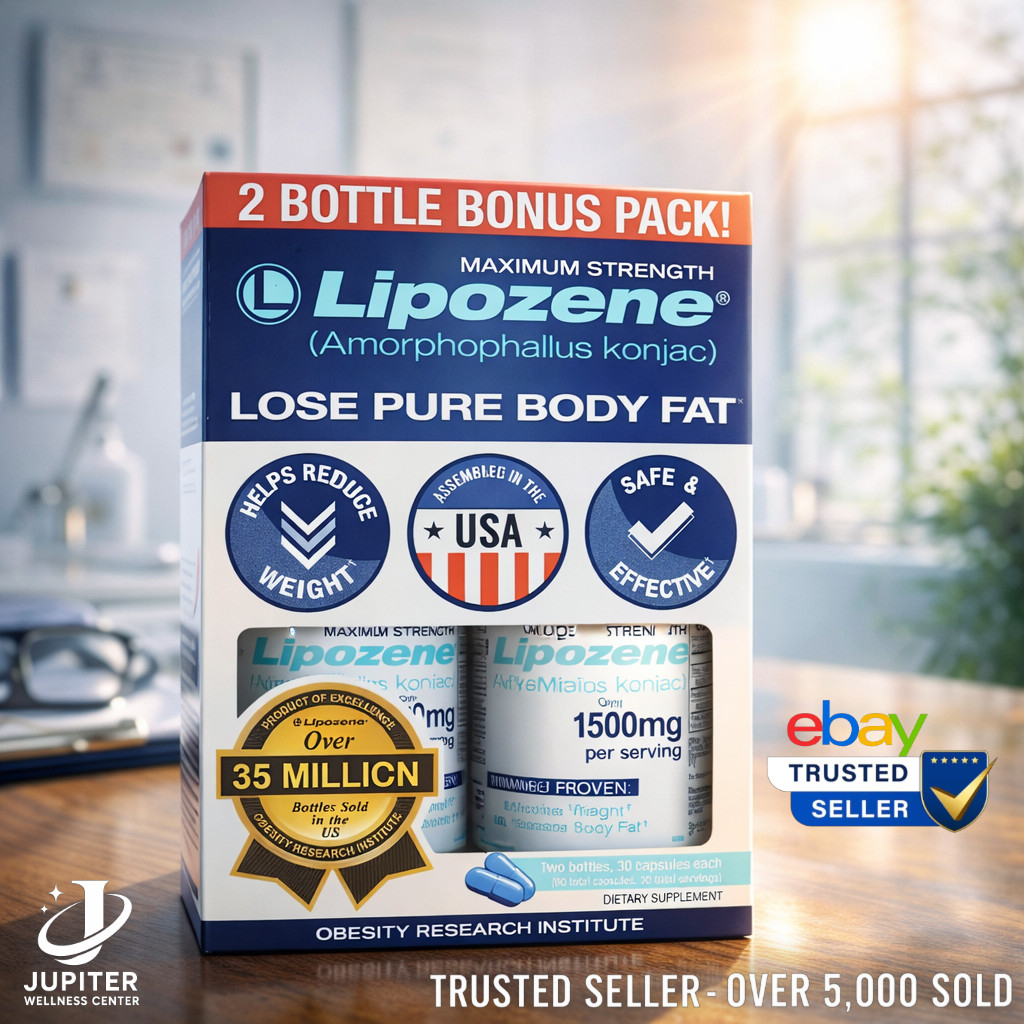 [2 pack] Lipozene Maximum Strength Weight Loss Supplement, 30ct ea Exp 7/2027
