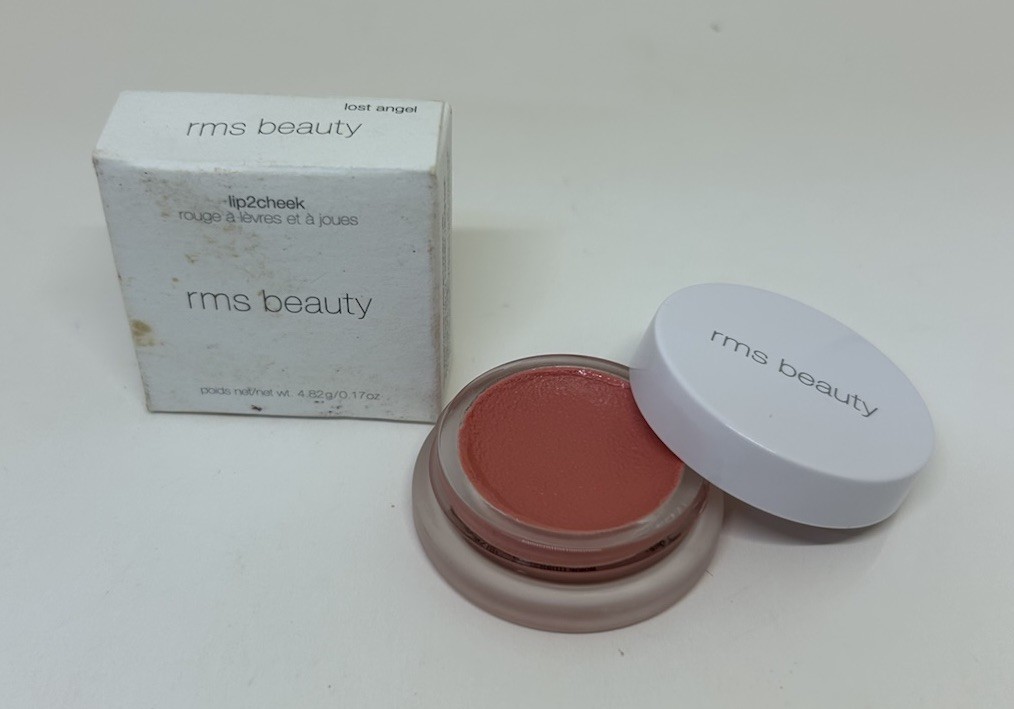 RMS Beauty Lip2Cheek Multi-Tasking Cream Organic Lipstick Blush Lost Angel 0.17
