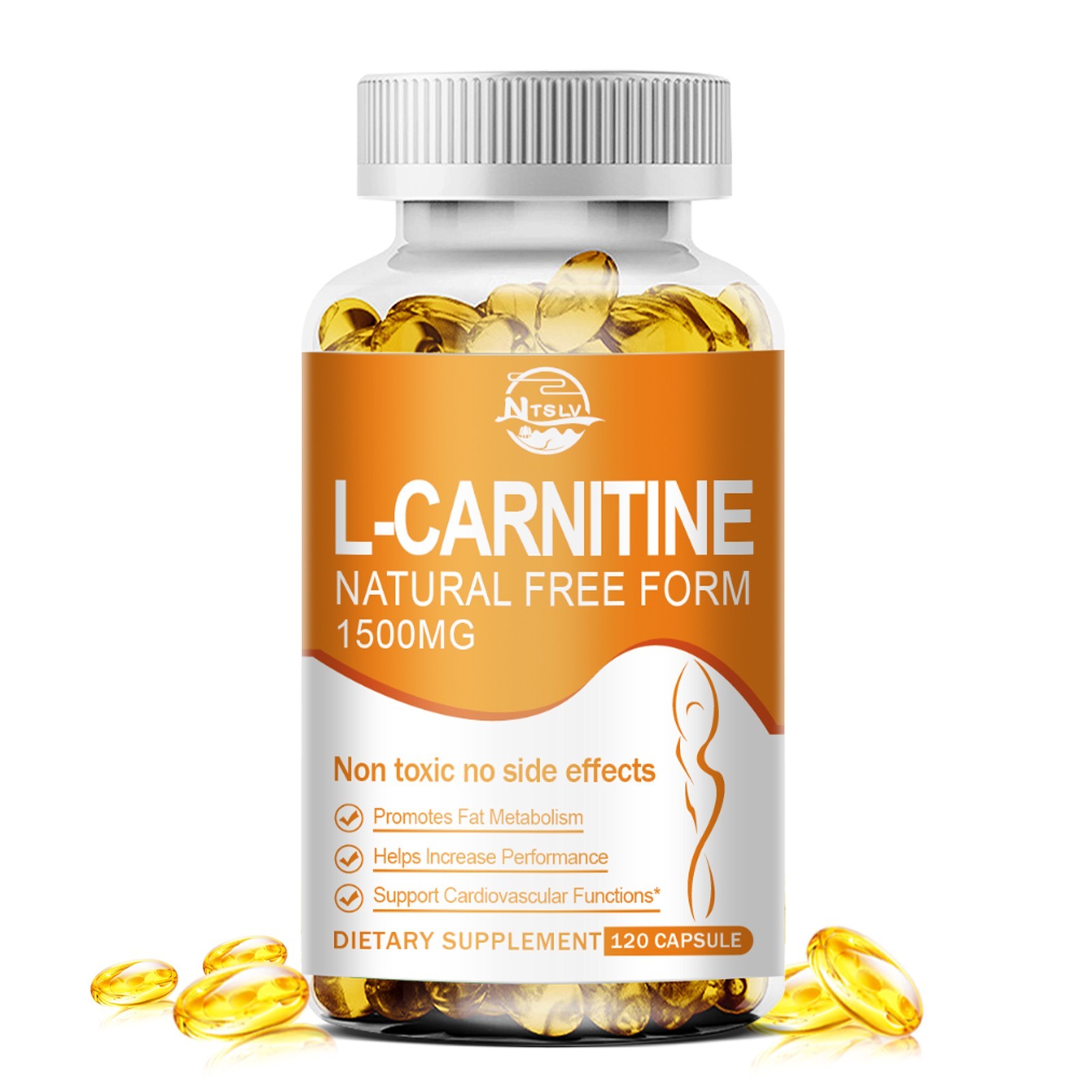 120 L-Carnitine 1500mg, Fat Burner Weight Loss Antioxidant Dietary Supplement