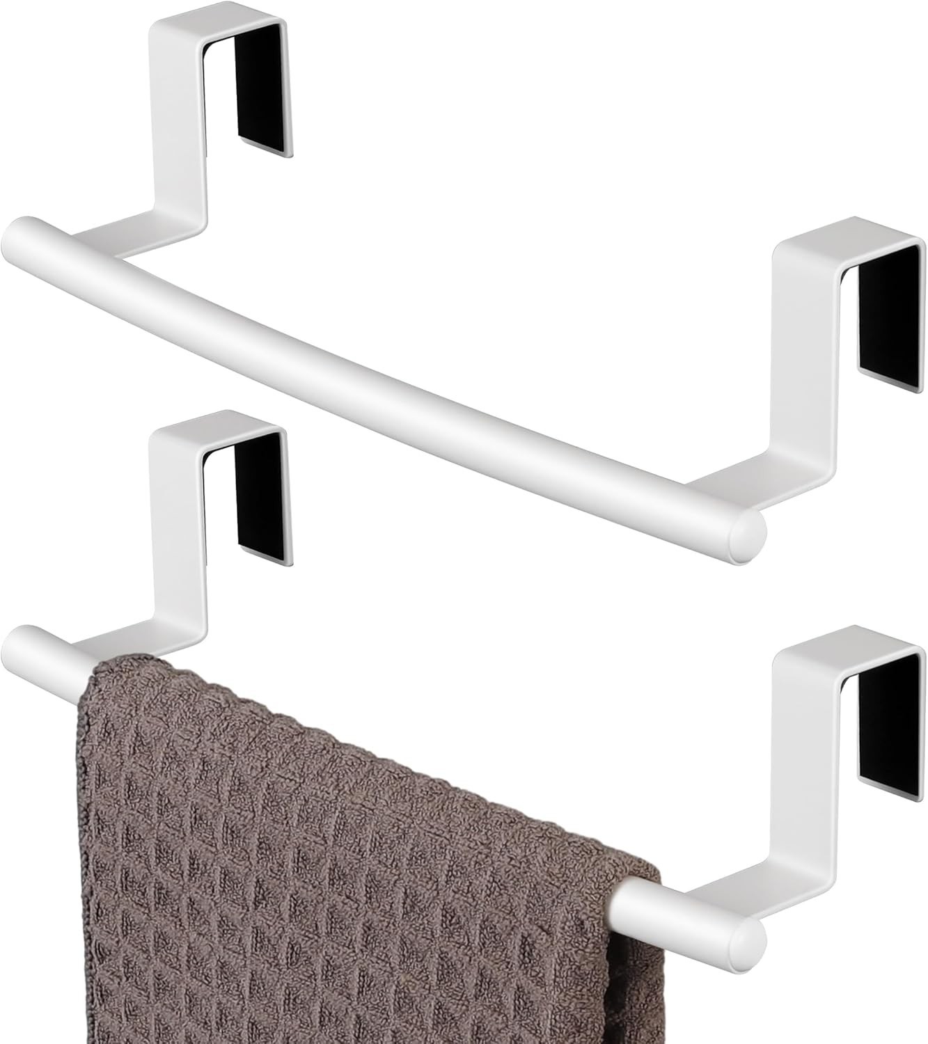 Over Cabinet Door Towel Bar Fit 1″ Thick Kitchen Towel Holder Kitchen Towel