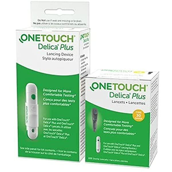 Onetouch Delica Plus Lancing Device With 25 FreeLancets | Long Expiry