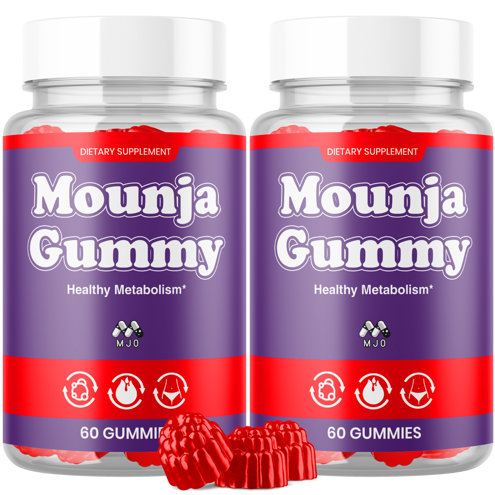 (2 Pack) Mounja Gummy ACV Keto Gummys Vitamin Max Supplement 120 Gummies