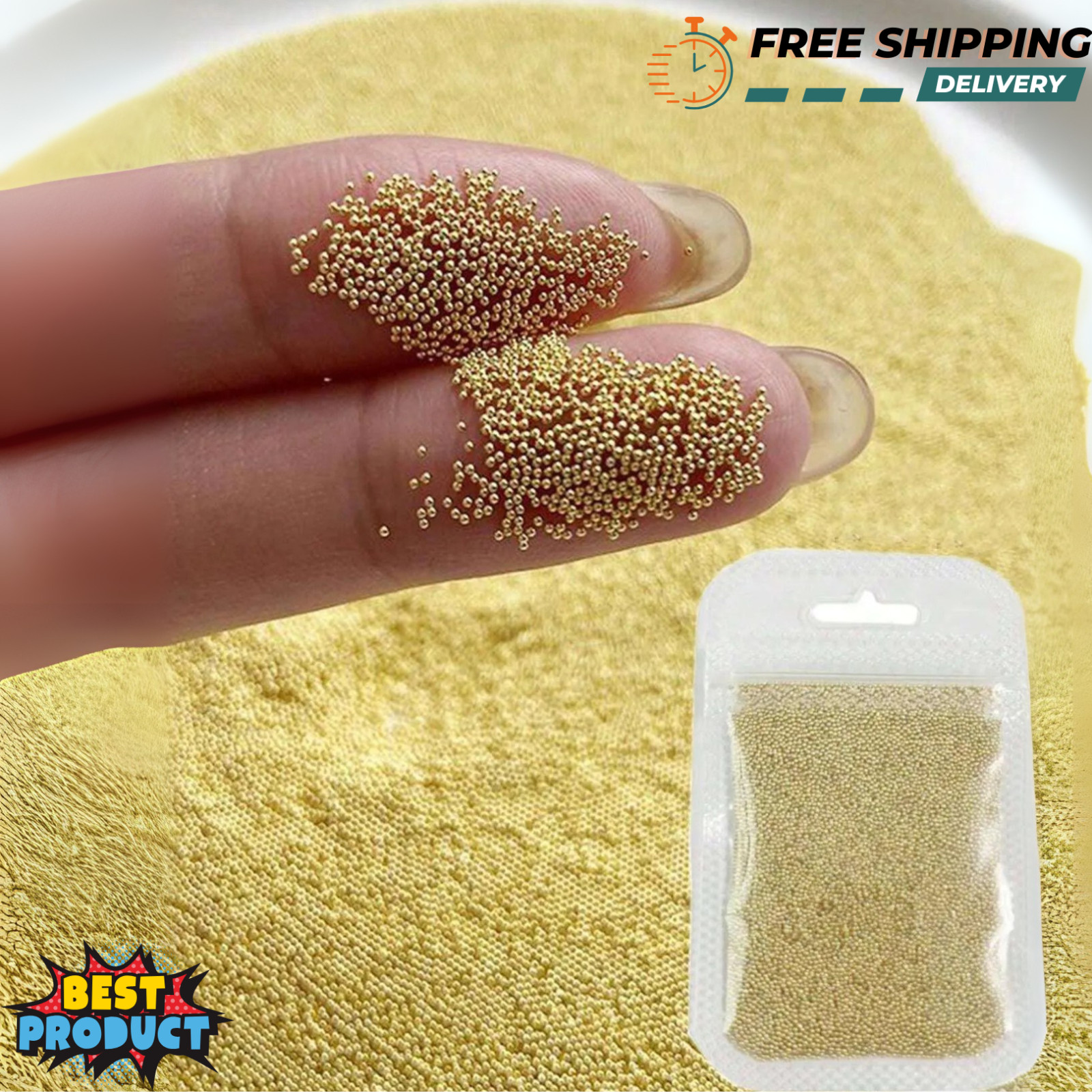 5000pcs Nail Caviar Beads For 3D Nail Art Mini Nail Ball Beads Nail Studs Charms