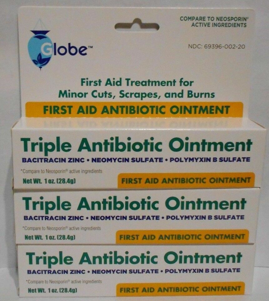 First Aid Triple Antibiotic Ointment 1oz – – 3 Tubes