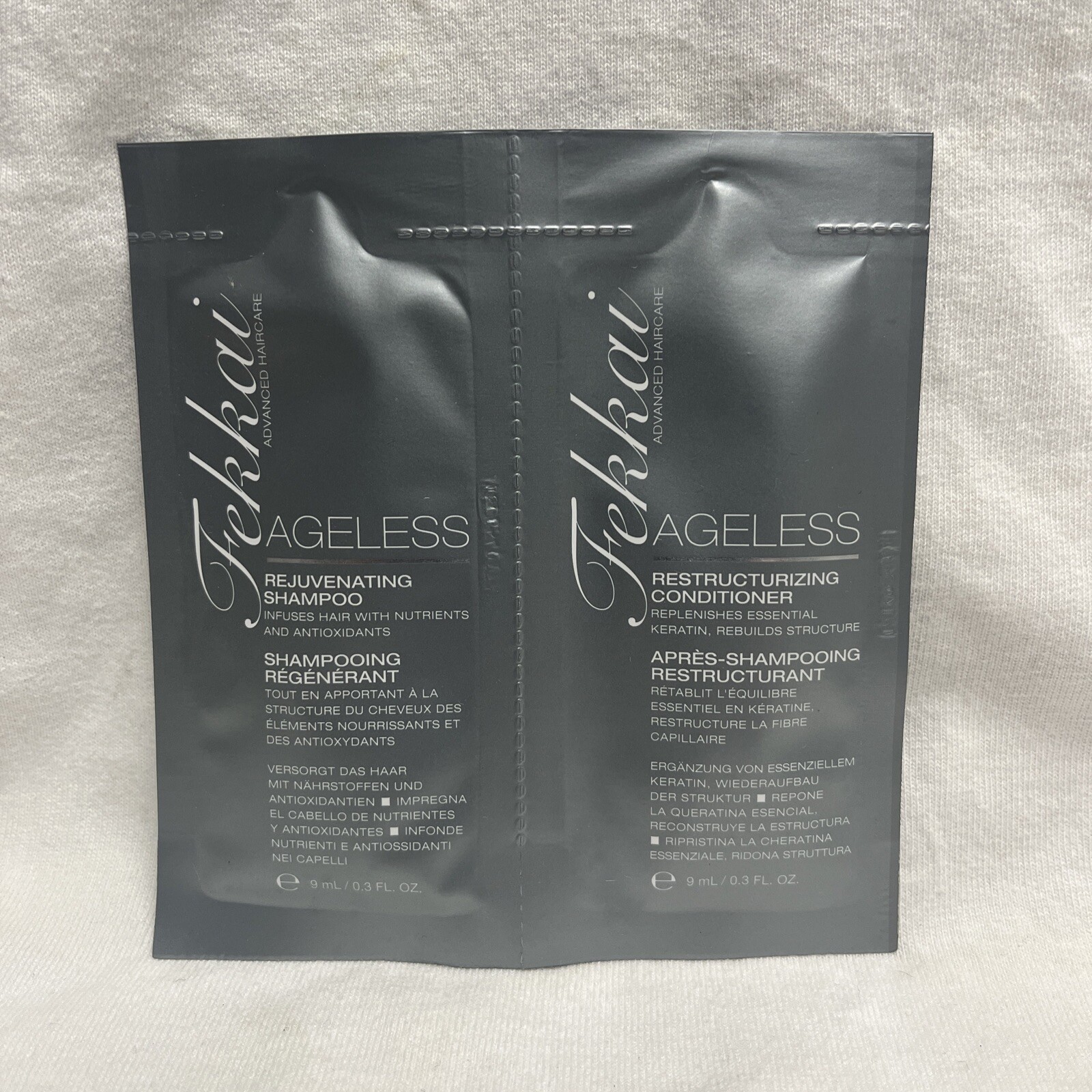 FEKKAI AGELESS Rejuvenating shampoo 0.3 oz/conditioner 0.3 oz (22 envelopes)