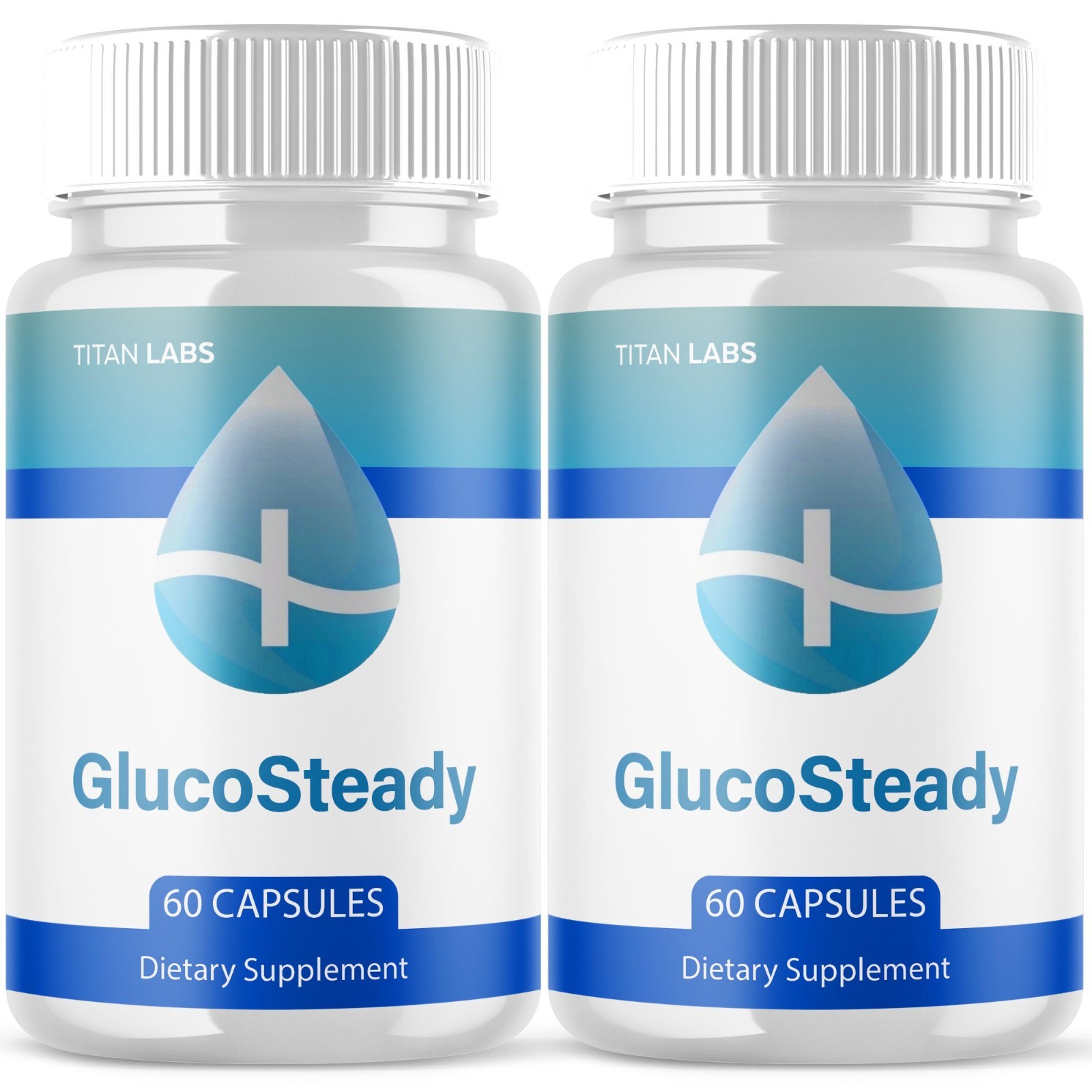(2 Pack) GlucoSteady Advanced Blood Support Formula Gluco Steady 120 Capsules