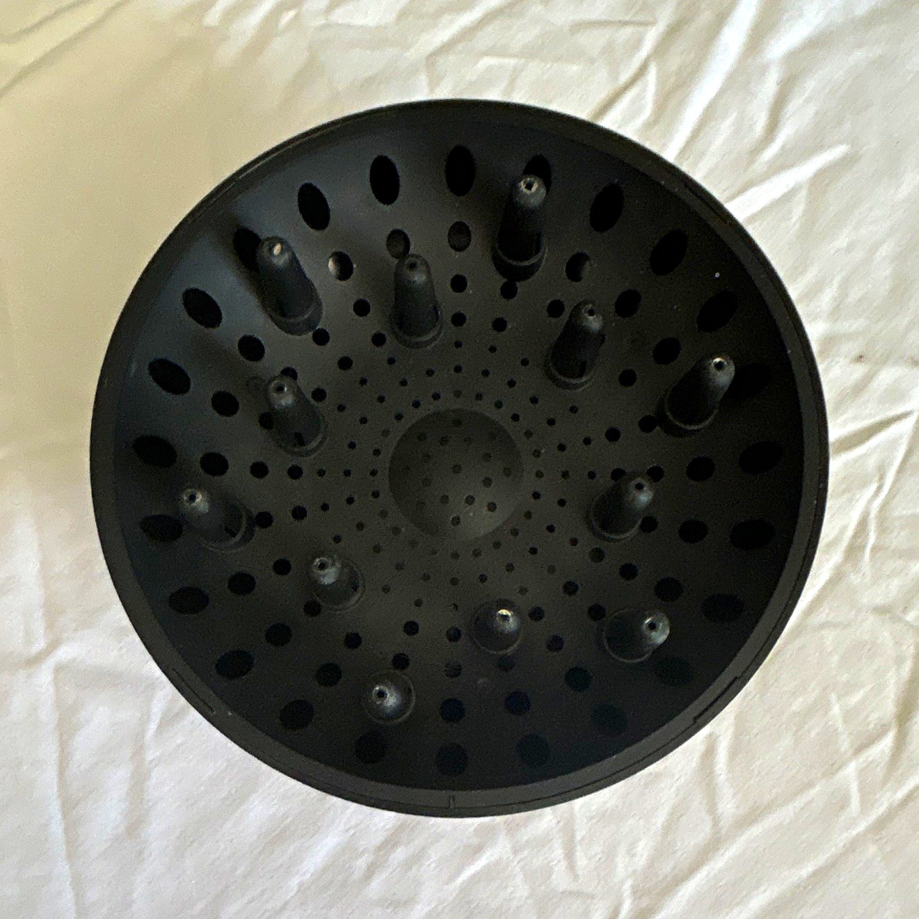Black Universal Hair Dryer Diffuser Attachment, Plastic, Unisex Adults