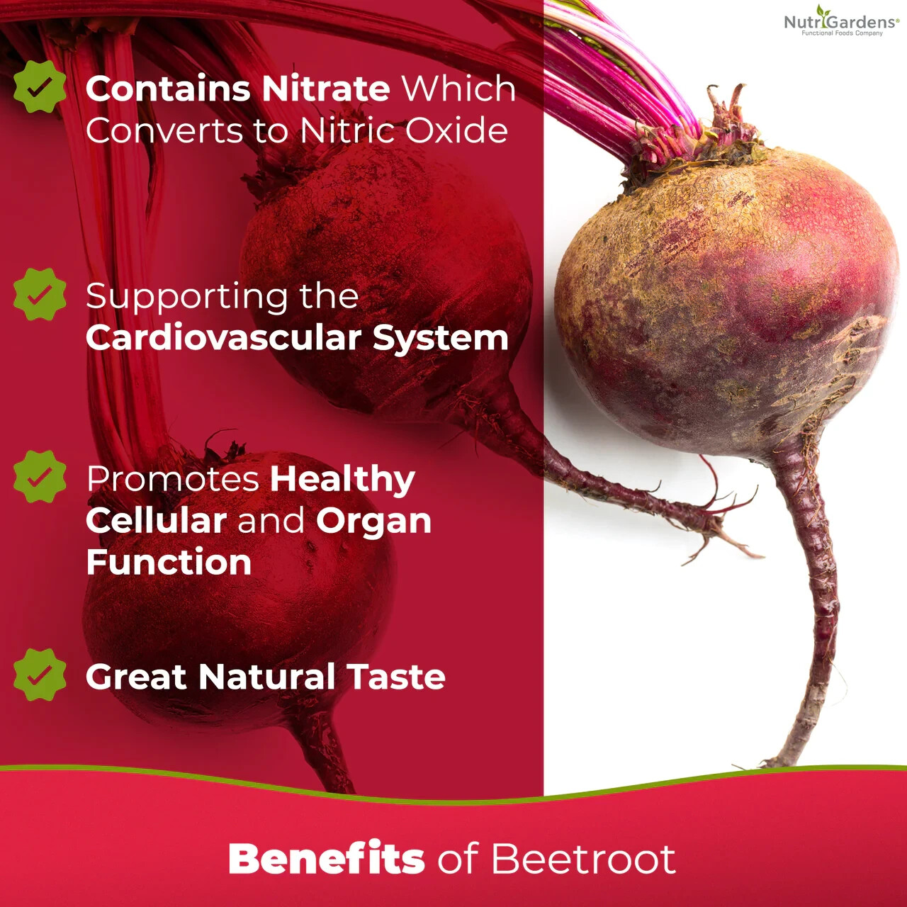 BEET BOOST With Tart Cherries for Daily Circulation Support