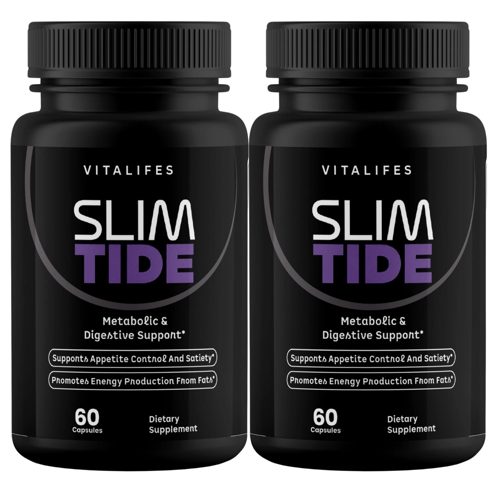 (2 Pack) Slimtide Advanced Energy And Fitness Supplement Slim Tide 120 Capsules