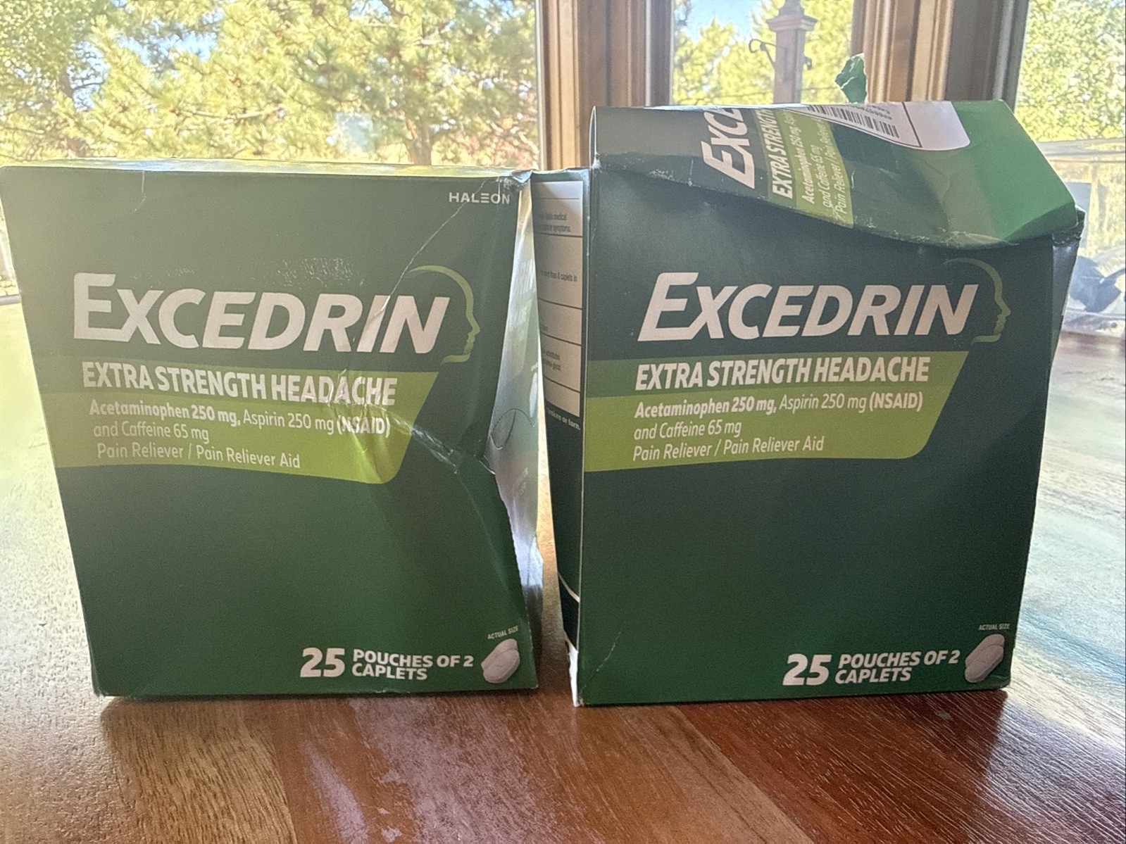 Excedrin Extra Strength Headache Pain Reliever (25) 2-pack Caplets Exp 06/28