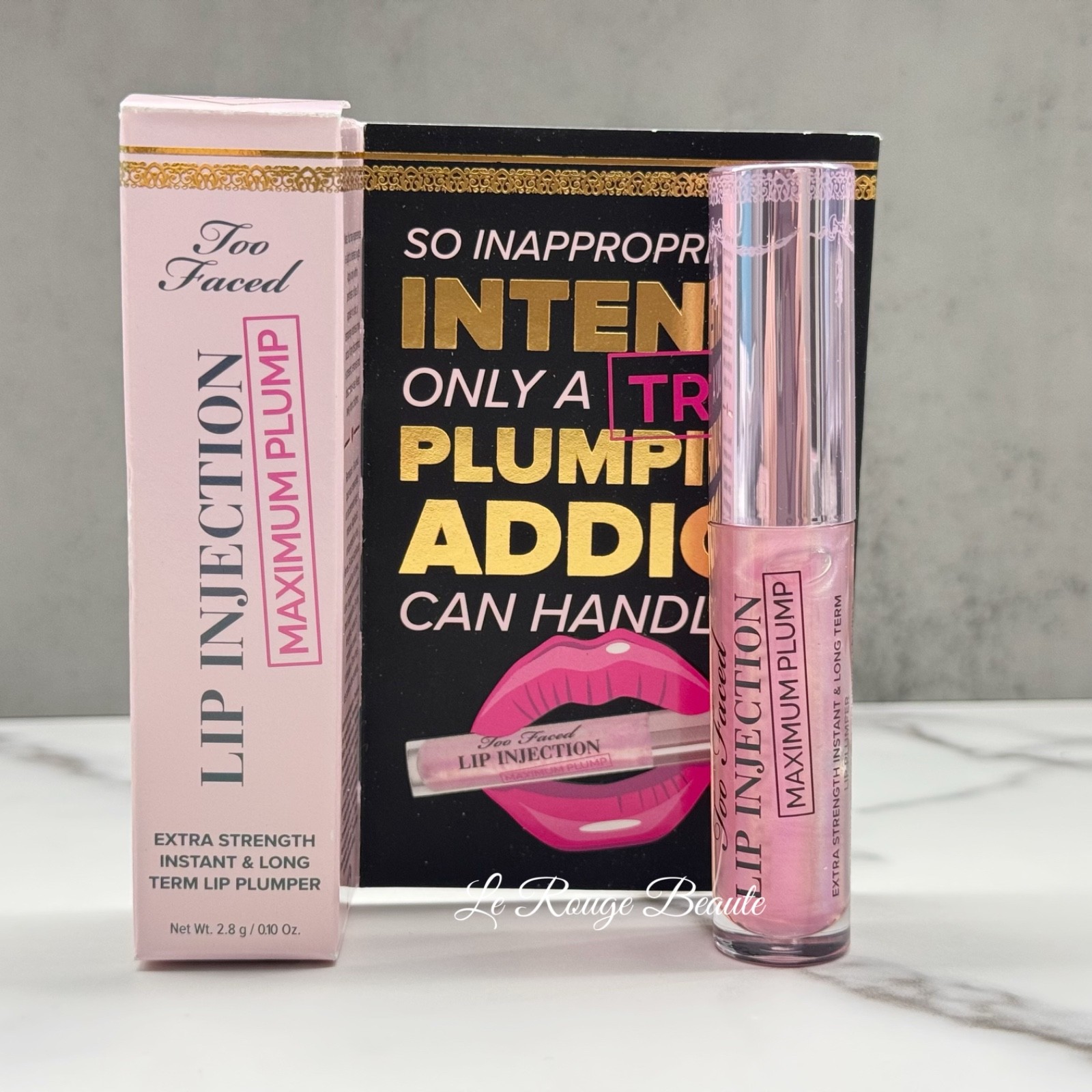 Too Faced Lip Injection Instant Long term Lip Plumper Maximum Plump -Travel 2.8g