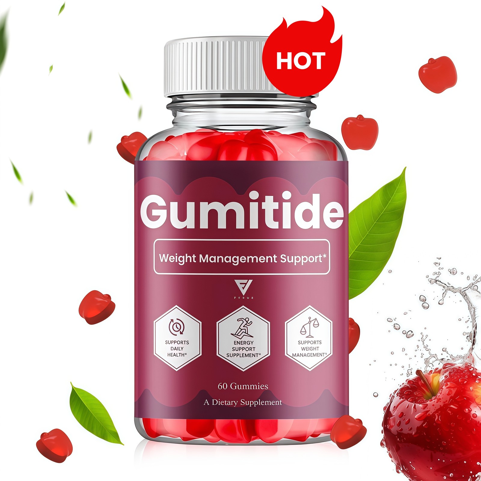 Gumitide Weight Management Gummies, Gumitide Supplement (60 Gummies)