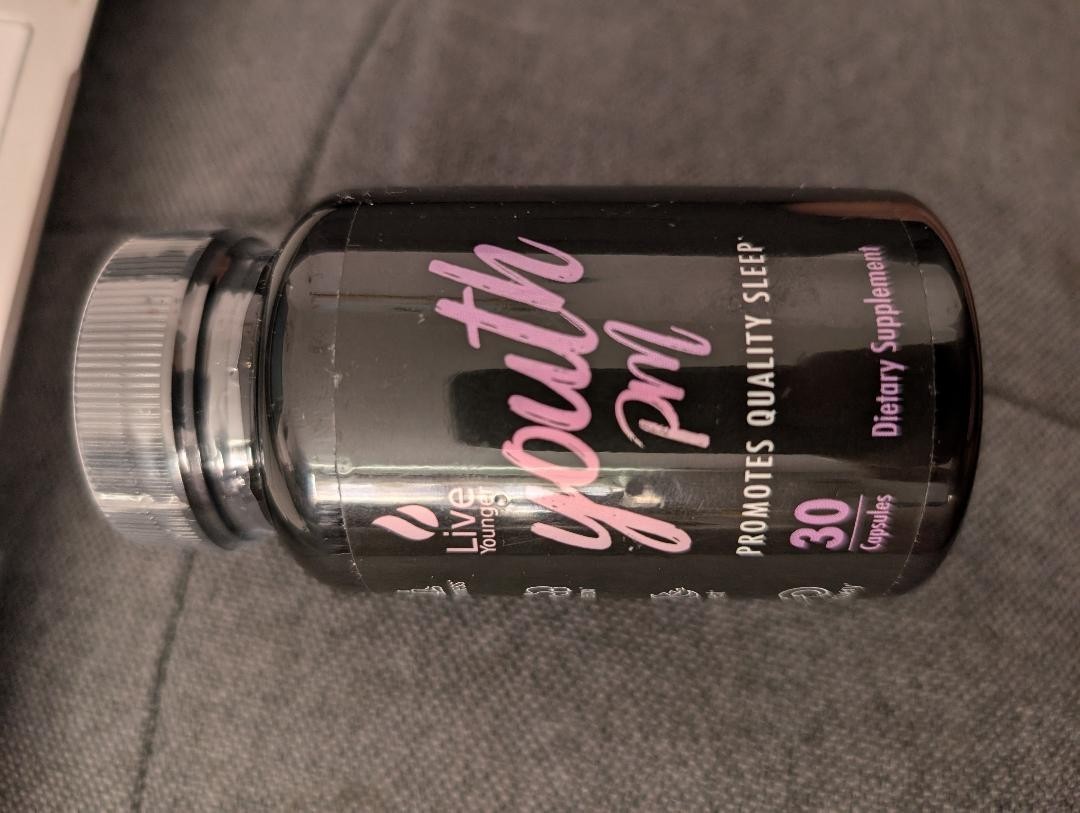 Live Younger YOUTHPM – 30 Capsules. Promotes quality sleep. 07/2025