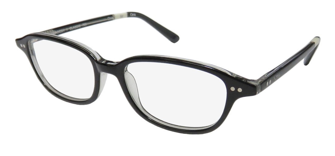 NEW TOMS BANGLADESH CLASSIC 701 EYEGLASS FRAME ITALY R003-003-00 FULL-RIM BLACK