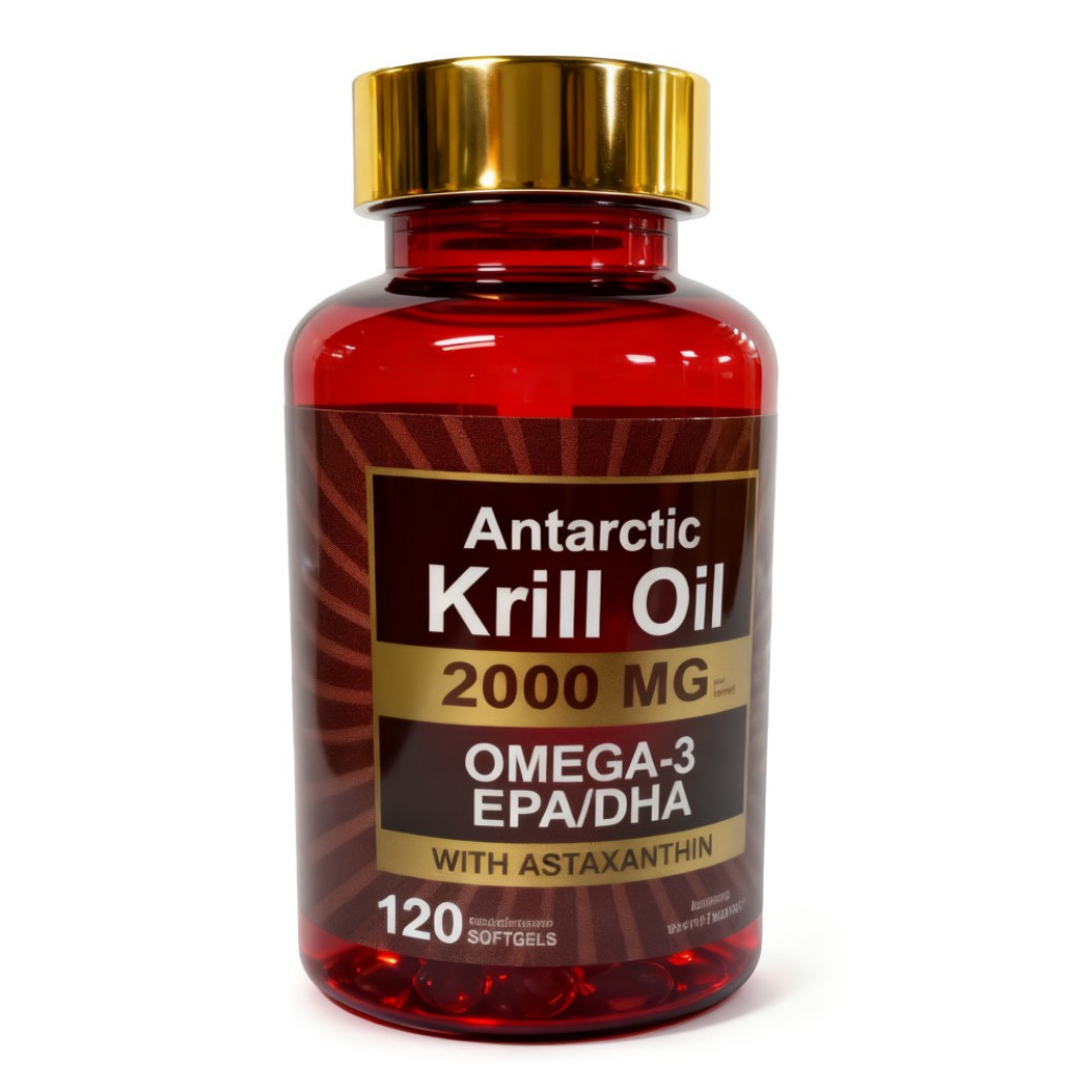 Antarctic Krill Oil 2000 mg 120 Softgels |DHA, Omega-3 EPA,with Astaxanthin New