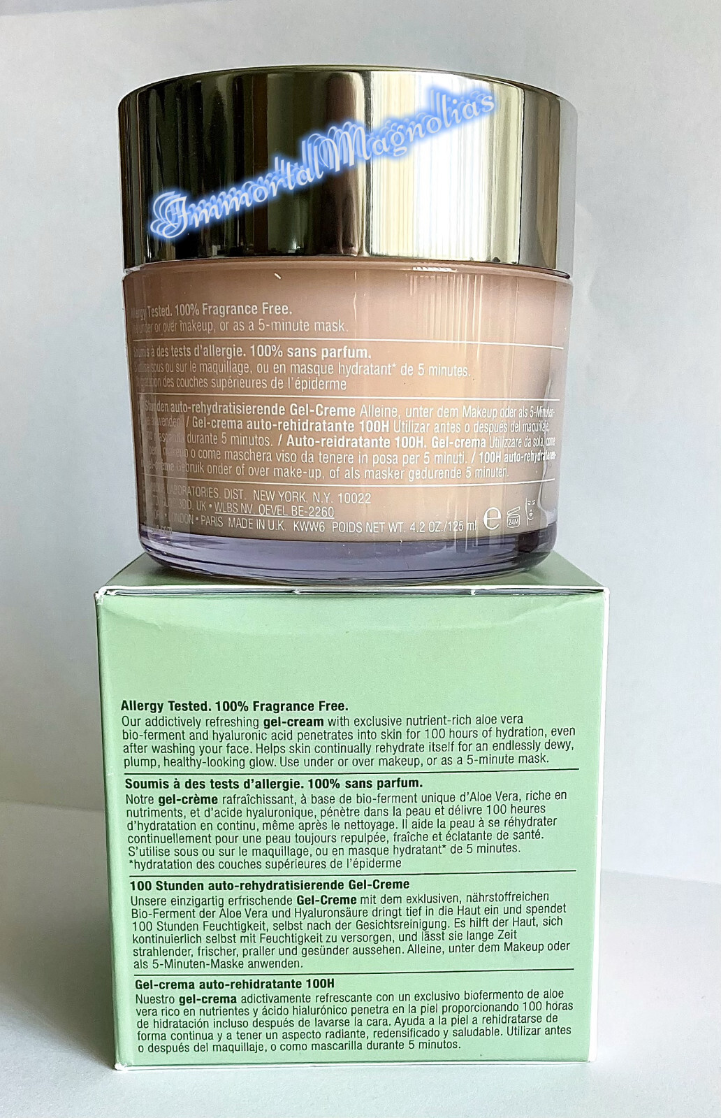 4.2oz Clinique Moisture Surge 100H Replenishing Hydrator Gel Cream moisturizer