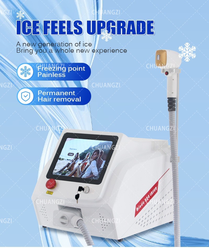 2026 Permanent Painless Ice Titanium Soprano Diode Laser hair removal Machine