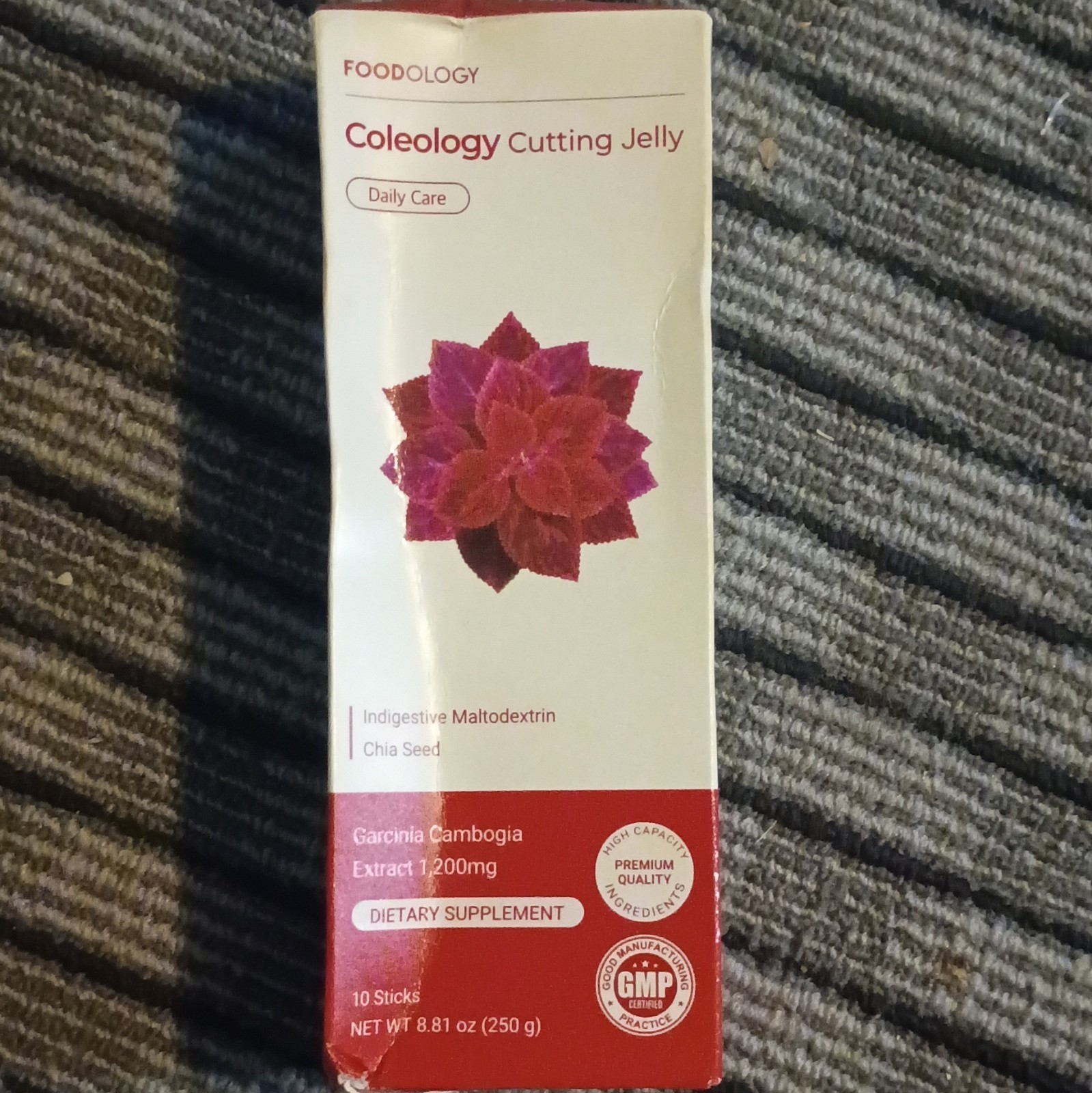 Foodology Coleology Cutting Jelly Garcinia Cambogia 1200mg 10 Sticks 8.81oz