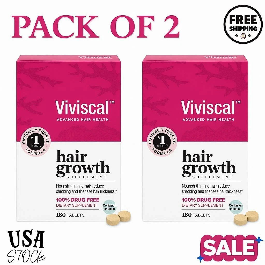 NEW Viviscal Women’s Hair Growth 180 Tablets – Pack of 2 (6-Month Supply)