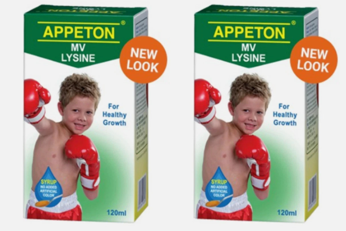 APPETON Multivitamin Lysine Syrup 2 x 120ml Dietary Supplement Fast Shipping