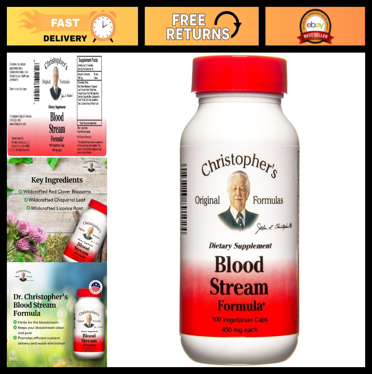 Blood Circulation Supplements – Supports Vein Elasticity & Healthy Blood Flow