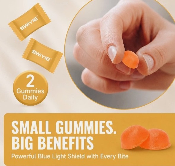 SWIYIE Lutein & Zeaxanthin Eye Health Gummies Relieve Eye Strain Vision Support