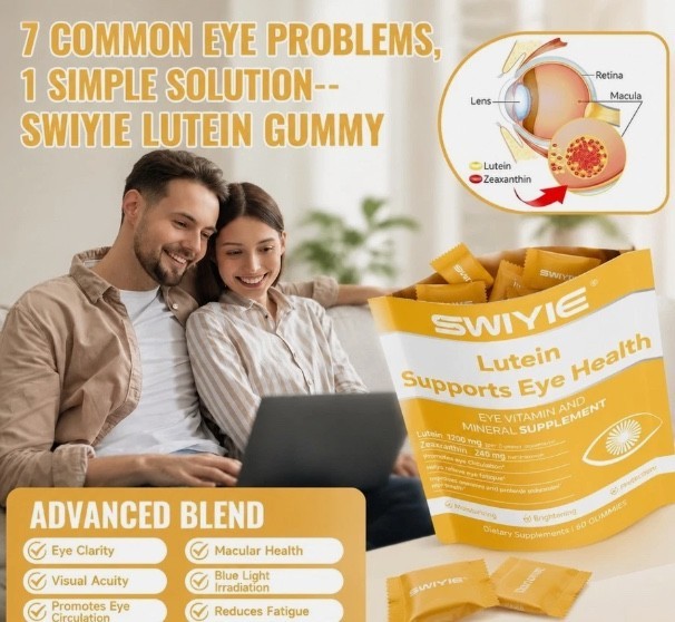 SWIYIE Lutein & Zeaxanthin Eye Health Gummies Relieve Eye Strain Vision Support