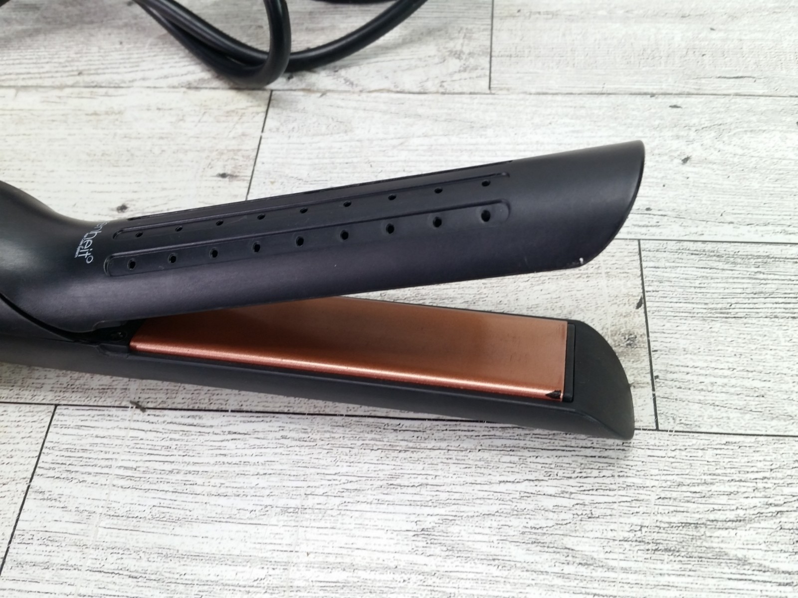 Cortex Beauty CB AirGlide Flat Iron 1” Plates 100-240V Black Straightener