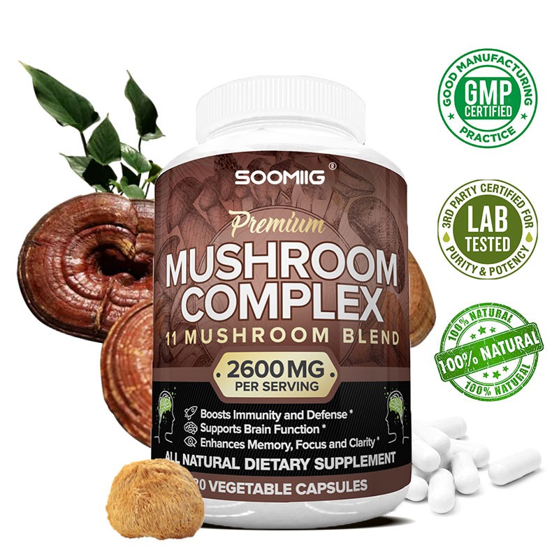 Advanced Mushroom Complex | A superb blend of mushrooms, 120 vegan capsules