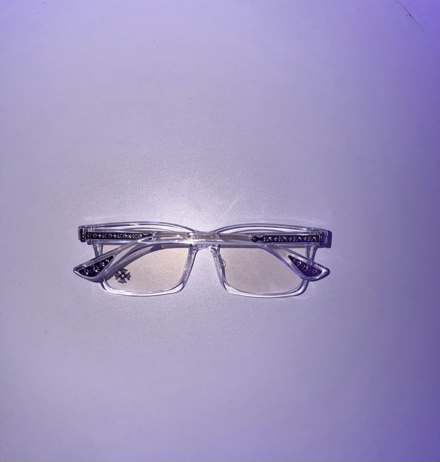 Clear Plastic Rectangle Full Rim Eyeglass Frames, Unisex Adults, Solid