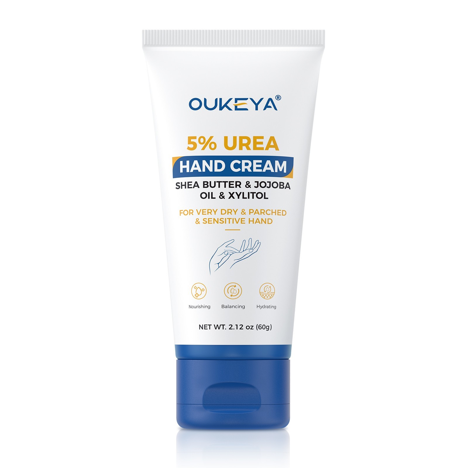 OUKEYA Urea Cream 5% For Cracked Feet & Hands Moisturizer Repair Cream 5.29oz​