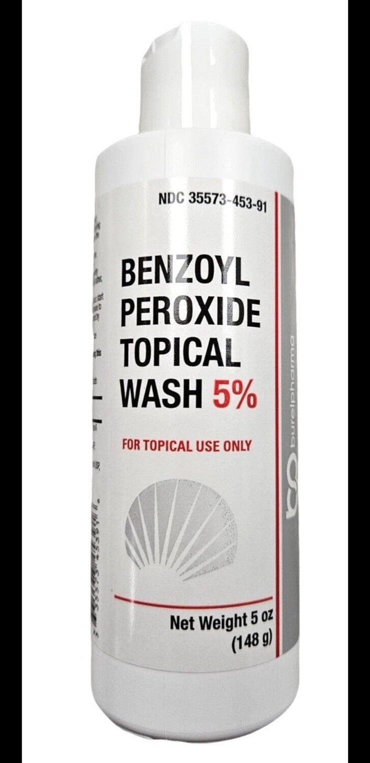 burelpharma BENZOYL PEROXIDE 5% Acne WASH 5oz —