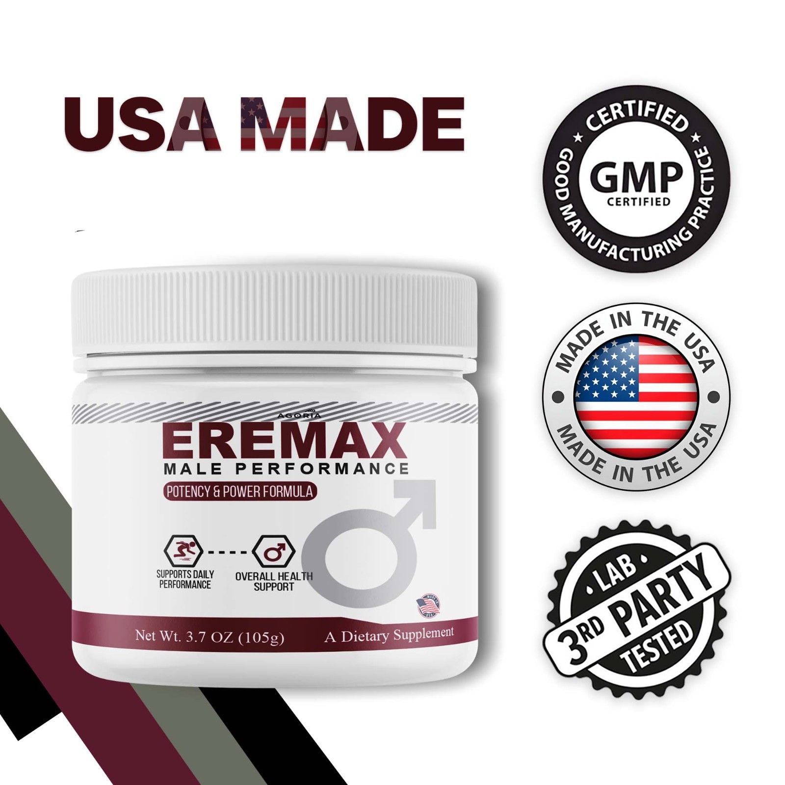 ( 6 Pack ) Eremax Powder – Men’s Vitality & Performance Support Supplement