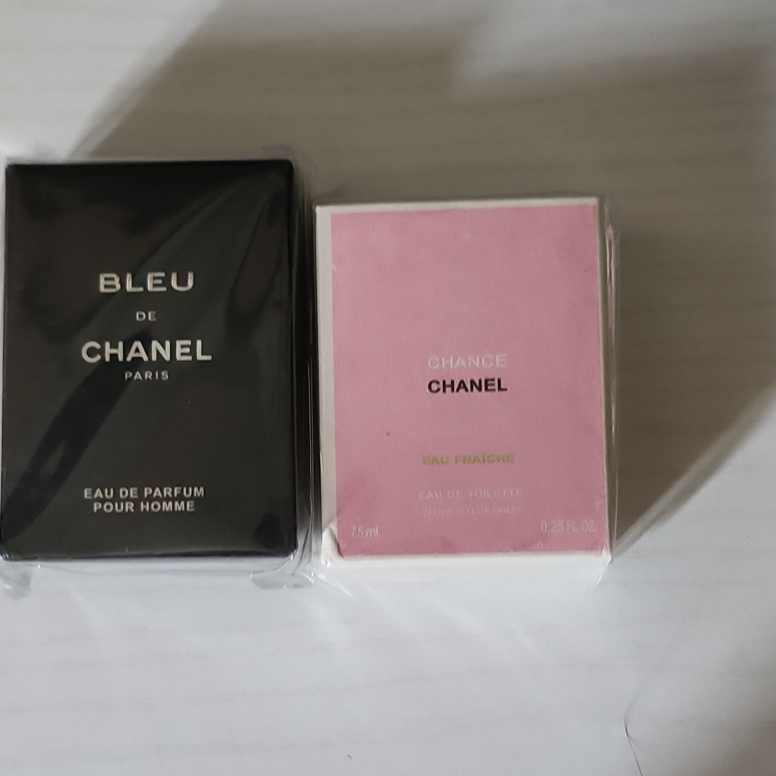 CHANEL Bleu de Chanel EDP + Chance Eau Fraiche EDT Spray Sample 0.25 fl oz