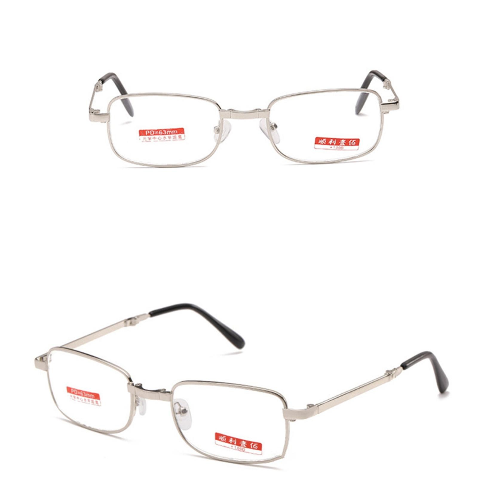 Unisex Fashion +150° Foldable Reading Glasses Presbyopia Glasses w/ Case yy