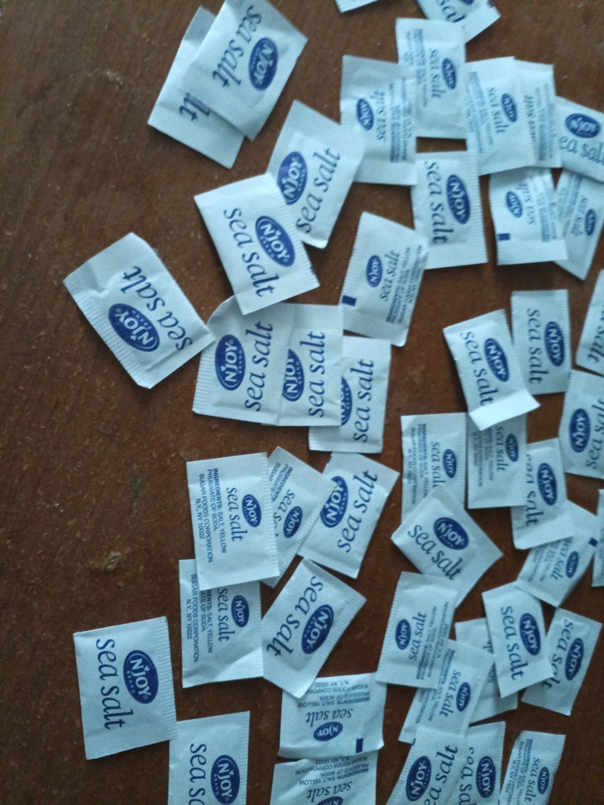 N’Joy Portion 50 Lil Packets Iodized Sea Salt Restaurant