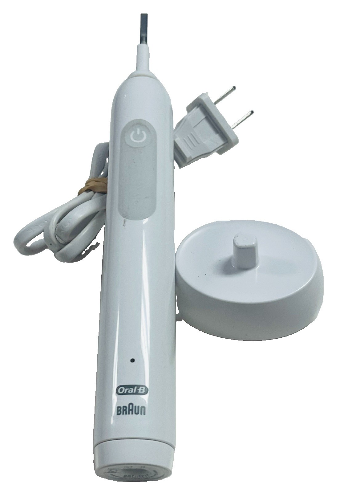 Braun Oral-B 3791 Rechargeable Electric White Toothbrush W/Charger Working Used