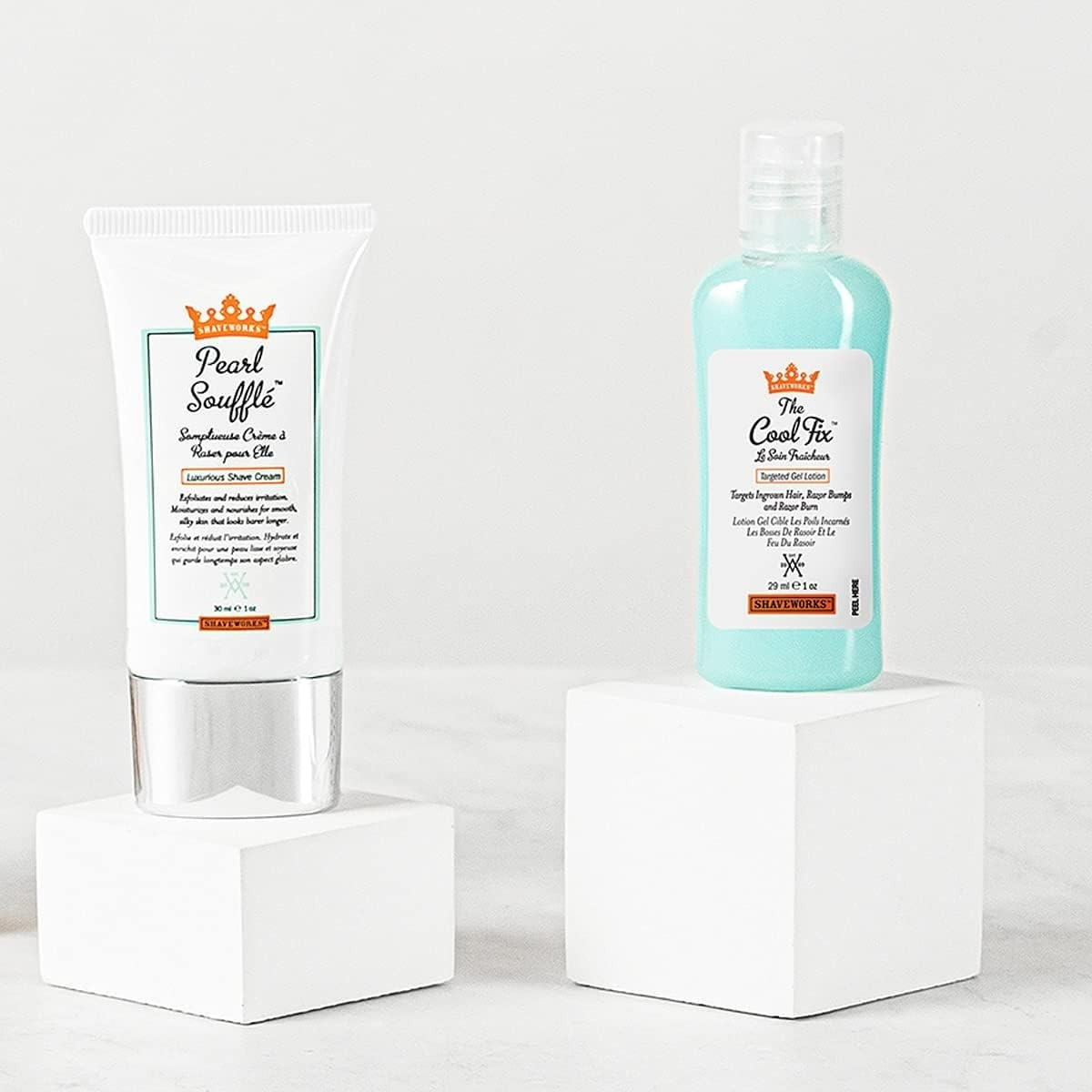 The Cool Fix, 1 Fl Oz. and The Pearl Soufflé Shave Cream, 1 Fl Oz 2pc Set