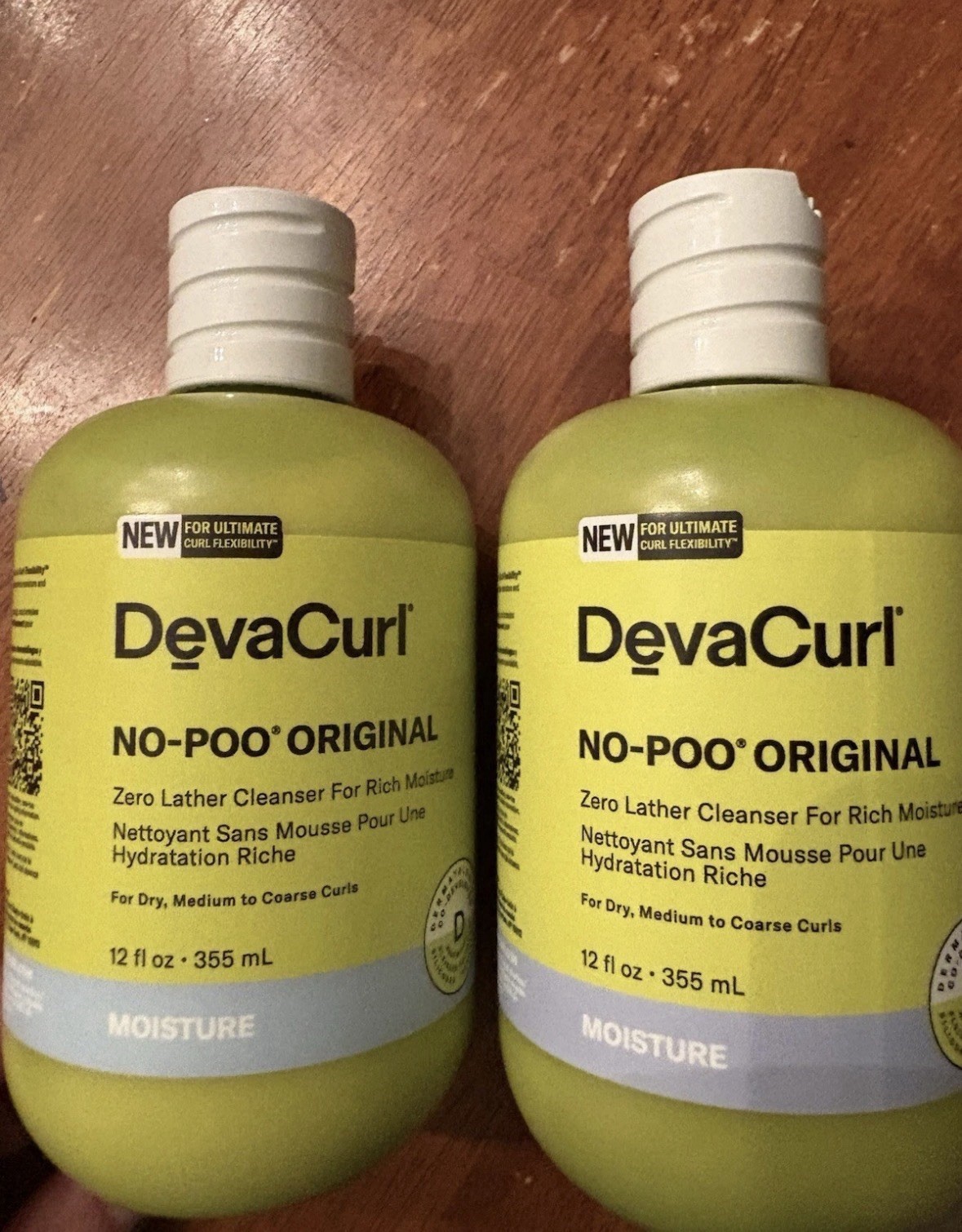 2x DevaCurl No Poo Decadence Zero Lather Cleanser 12 oz For Dry, Coarse Curls
