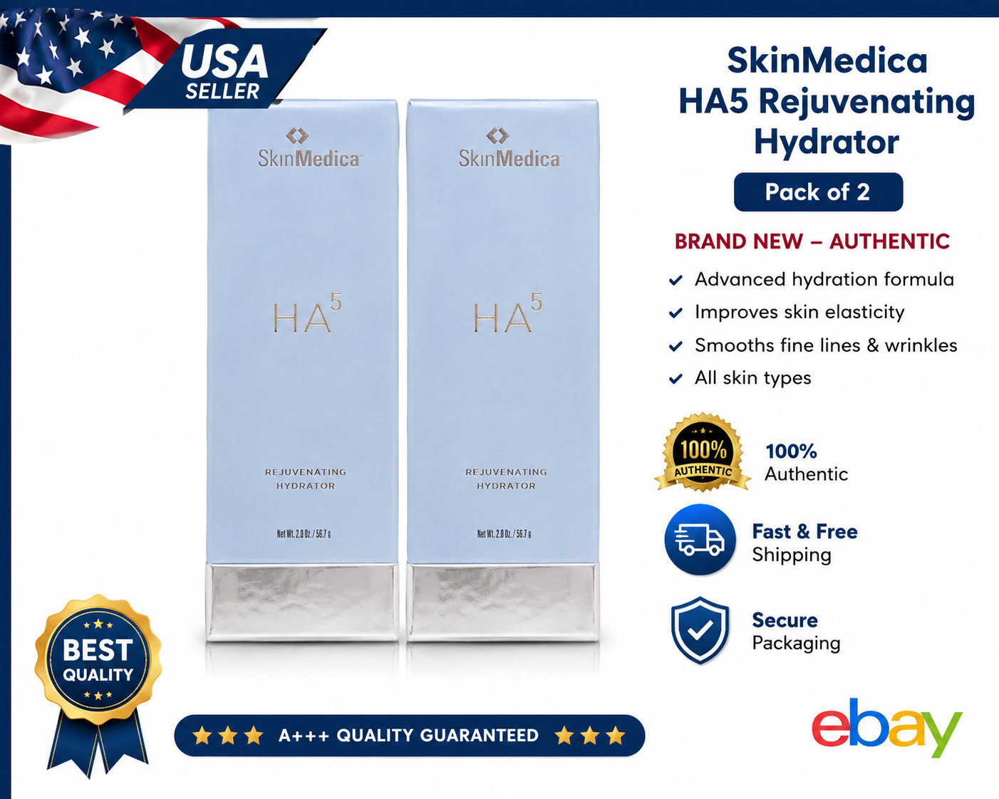 SkinMedica HA5 Rejuvenating Hydrator – 2 oz / 56.7 g – New